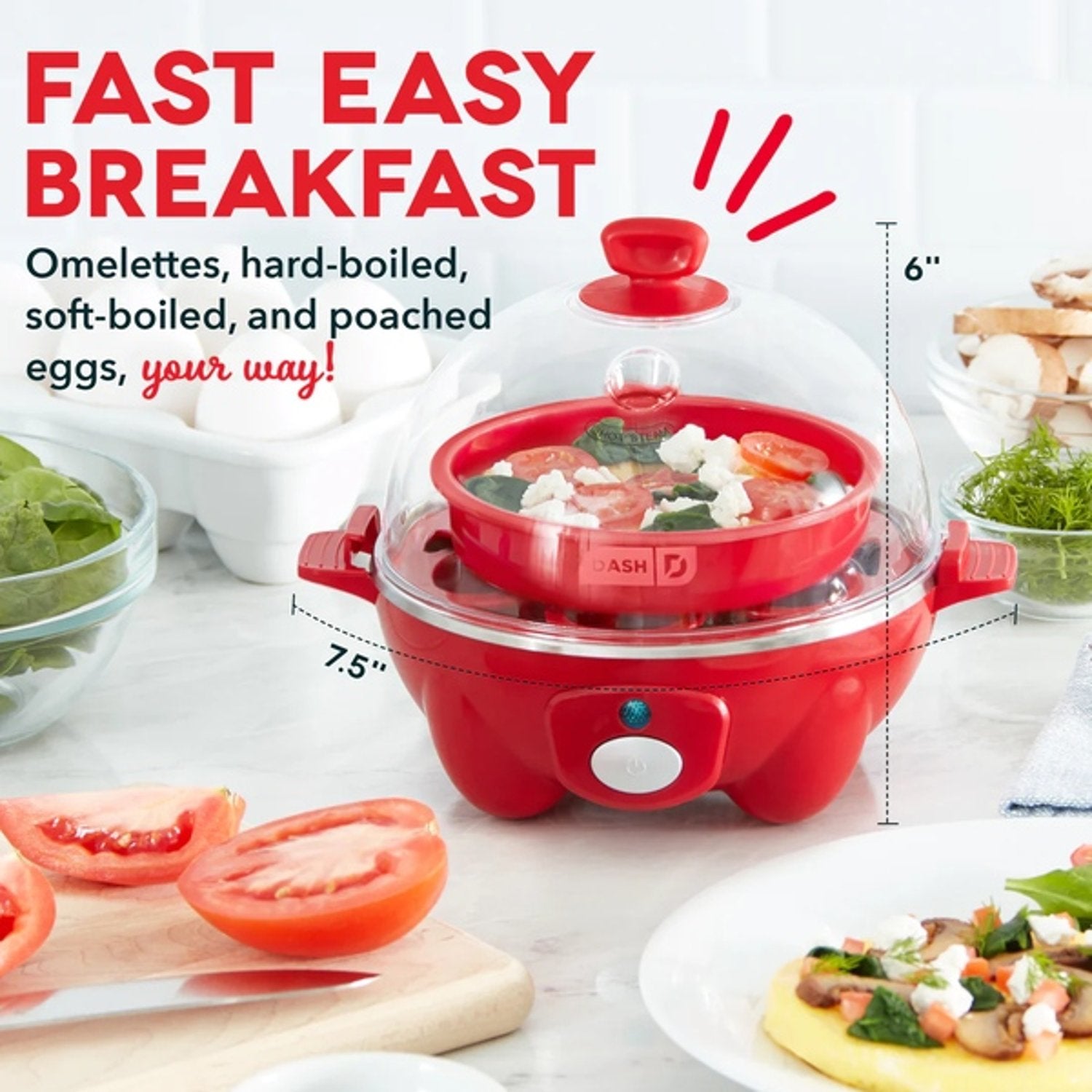 Dash DEC005BK Egg Cooker Dash DEC005BK Egg Cooker