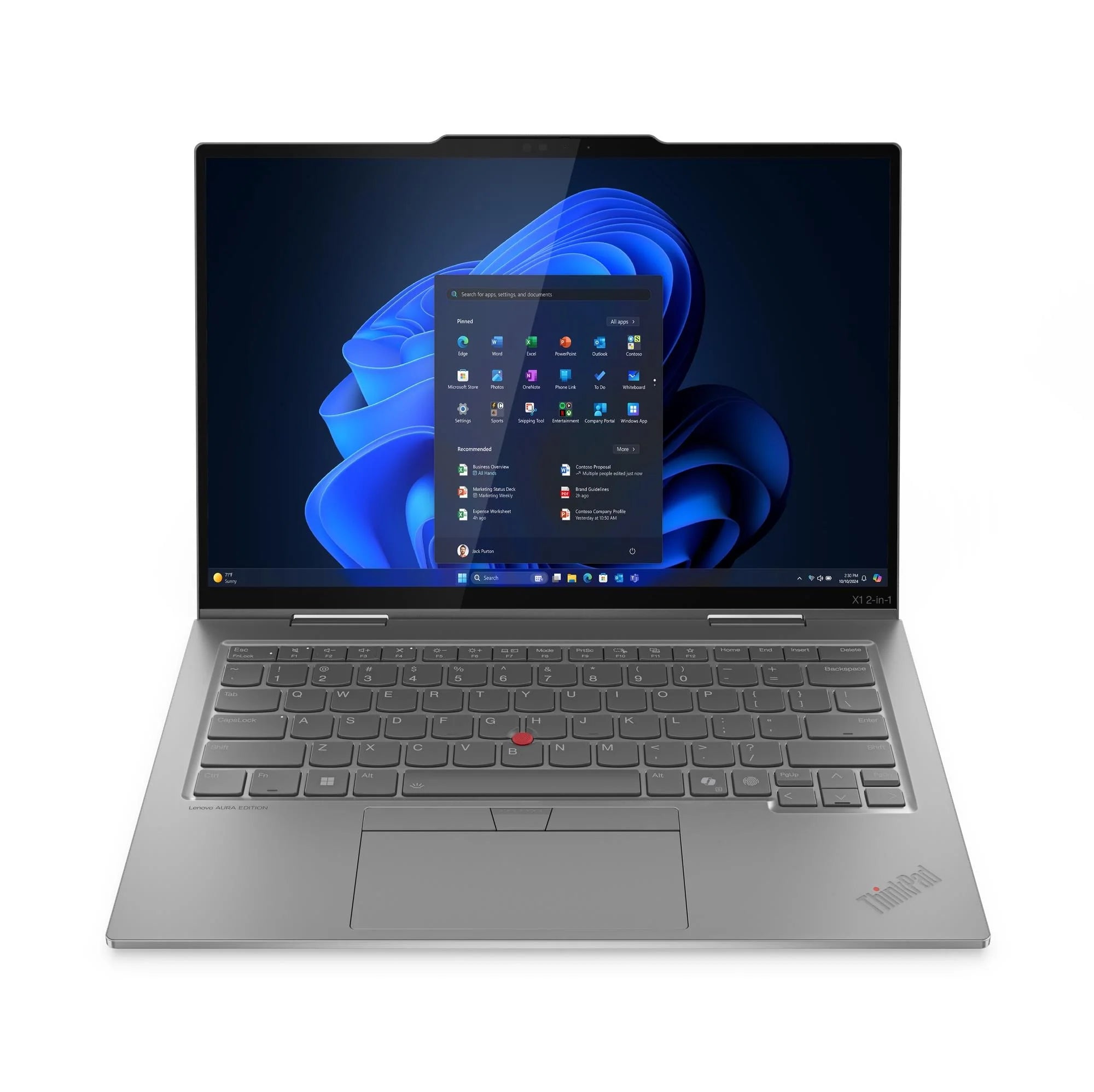 ThinkPad X1 2-in-1 Gen 10 Aura Edition 32GB/1TB - Multi Touch - 21NU00E7GR ThinkPad X1 2-in-1 Gen 10 Aura Edition 32GB/1TB - Multi Touch - 21NU00E7GR