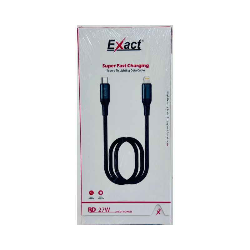 Exact Type-C to Lightning 27W Super Fast Charging Data Cable Exact Type-C to Lightning 27W Super Fast Charging Data Cable