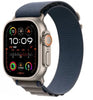 Apple Watch Ultra 2 GPS + Cellular 49mm Titanium Case with Blue Alpin Case wite Loop - Large (MREQ3)
