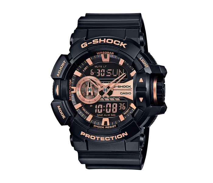 Casio GA-400GB-1A4DR G-Shock Special Color Model Analog Digital Watch - Black and Gold