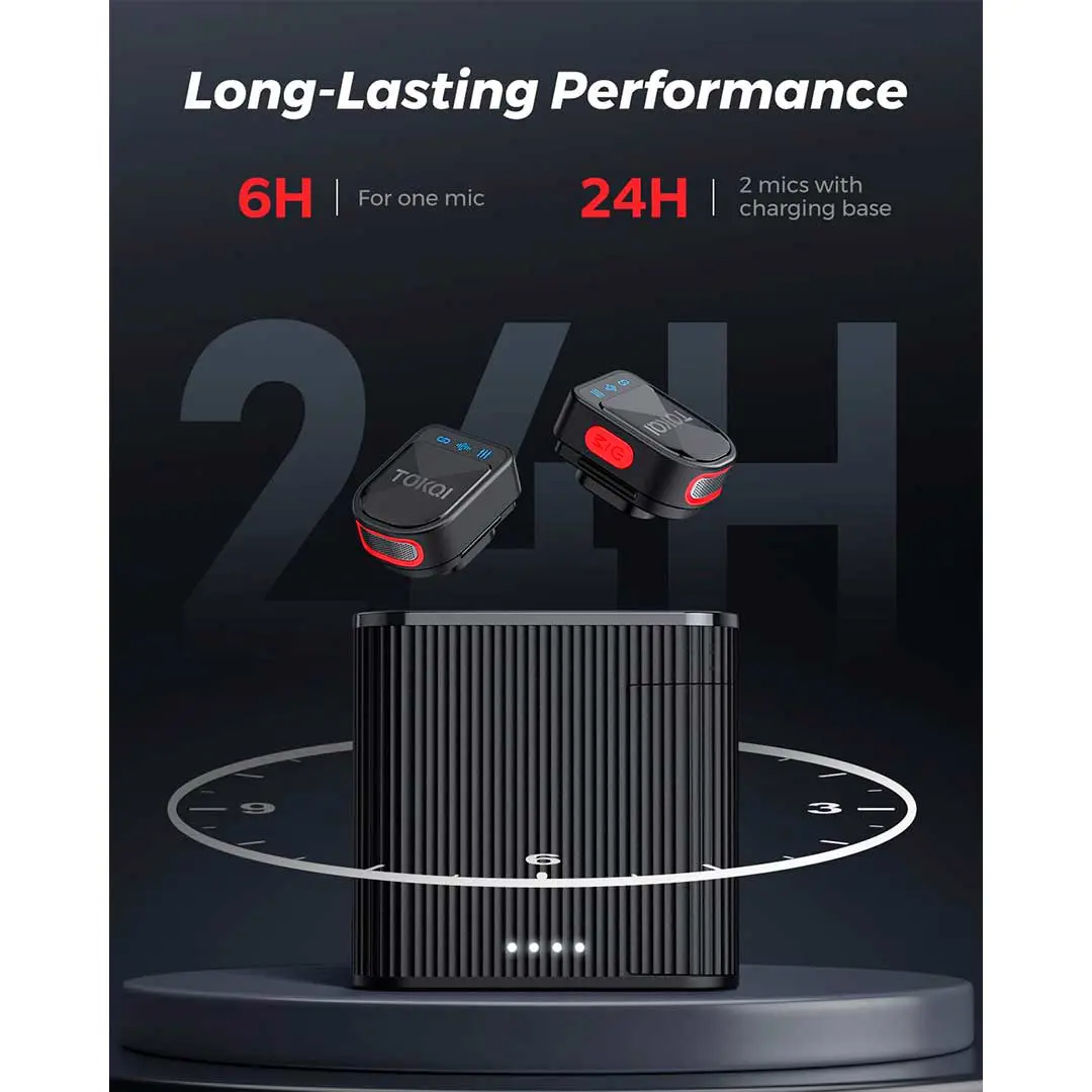 TOKQI H01 Wireless 2 in 1 Magnetic Microphone TOKQI H01 Wireless 2 in 1 Magnetic Microphone