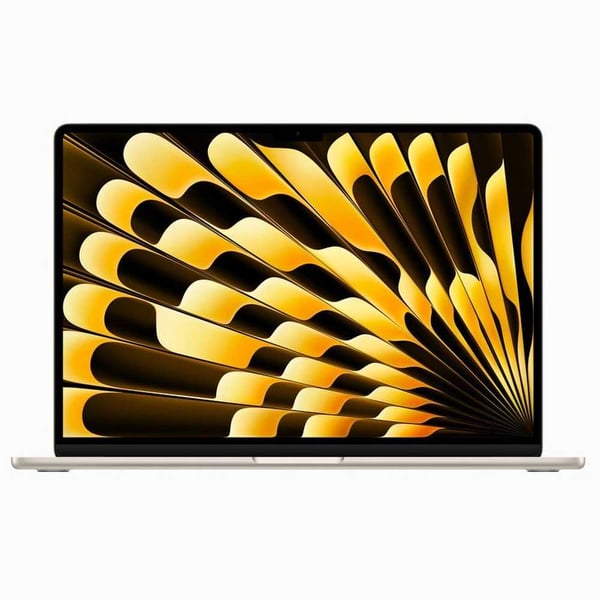 Apple MacBook Air (MQKU3AB/A) 15 inch with M2 chip 8-core CPU and 10-core GPU, 8GB RAM, 256GB Starlight English Arabic Keyboard