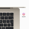 Apple MacBook Air (MQKU3AB/A) 15 inch with M2 chip 8-core CPU and 10-core GPU, 8GB RAM, 256GB Starlight English Arabic Keyboard