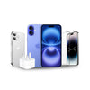 Apple iPhone 16 Plus 256GB with Apple 20W USB-C Power Adapter | Exact Clear Case For iPhone 16 Plus | 5D Glass iPhone 16 Plus