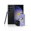 Samsung Galaxy S23 Ultra 5G 256GB- Phantom Black with Samsung S23 Ultra HD Glass & Samsung Travel Adapter 25W Type-C