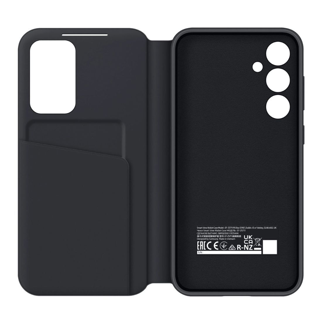 Galaxy S23 FE Smart View Wallet Case Black