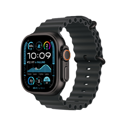 Apple Watch Ultra 2 GPS + Cellular 49mm - Black Titanium Case with Black Ocean Band(MX4P3)