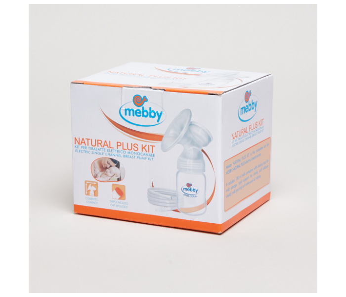 Mebby 95145 180ml Natural Plus Silicone Shield Breast Pump Kit - White Mebby 95145 180ml Natural Plus Silicone Shield Breast Pump Kit - White