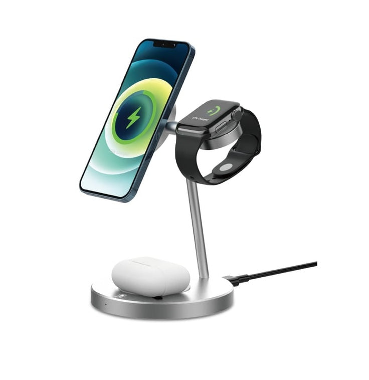 Green Lion 3 In 1 Magnetic Fast Wireless Charger 15w