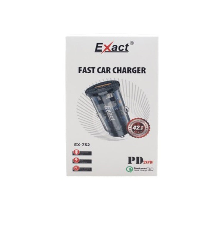 Exact Fast Car Charger PD 20W Exact Fast Car Charger PD 20W