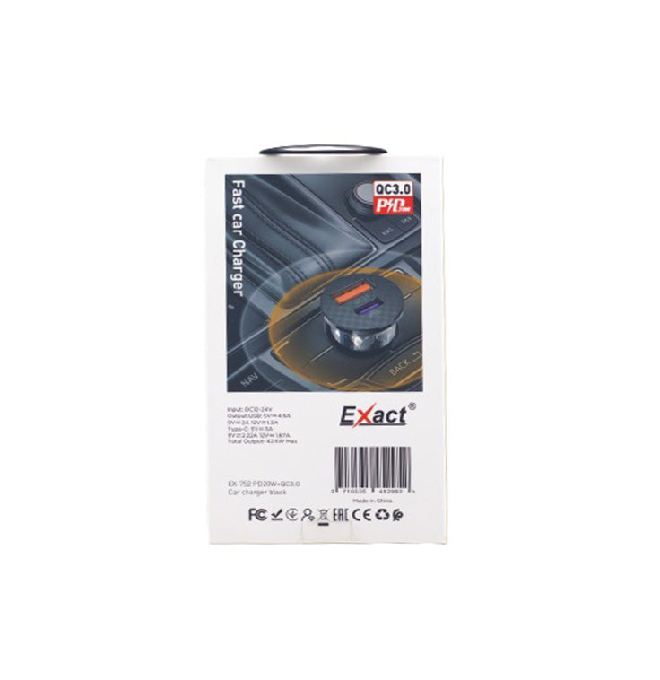 Exact Fast Car Charger PD 20W Exact Fast Car Charger PD 20W