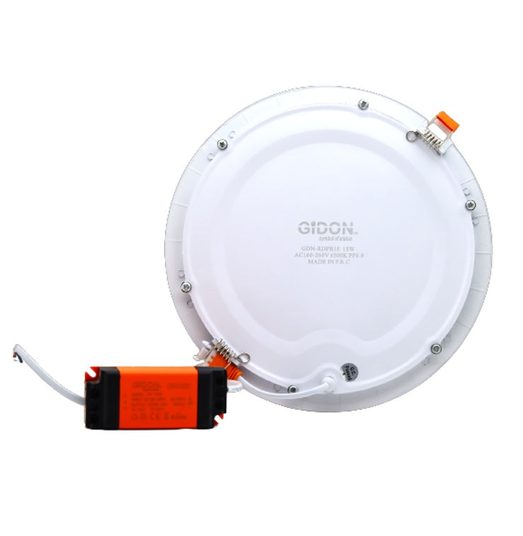 GIDON 18W 6500K LED Recessed Panel Light Day White - GDNRDPR18 GIDON 18W 6500K LED Recessed Panel Light Day White - GDNRDPR18