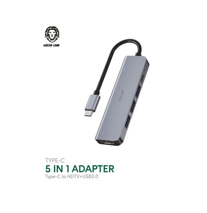 GREEN LION 5 IN 1 TYPE-C ADAPTER