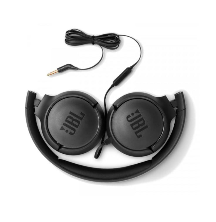 JBL TUNE 500 WIRED 3.5MM ON-EAR HEADPHONES - BLACK