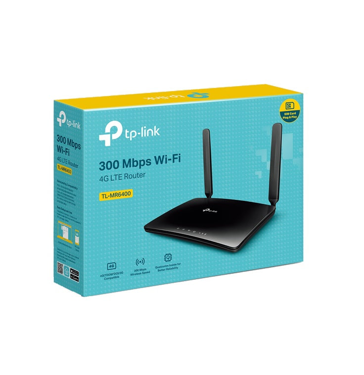 TP-Link 300Mbps Wireless N 4G LTE Router TL-MR6400 TP-Link 300Mbps Wireless N 4G LTE Router TL-MR6400