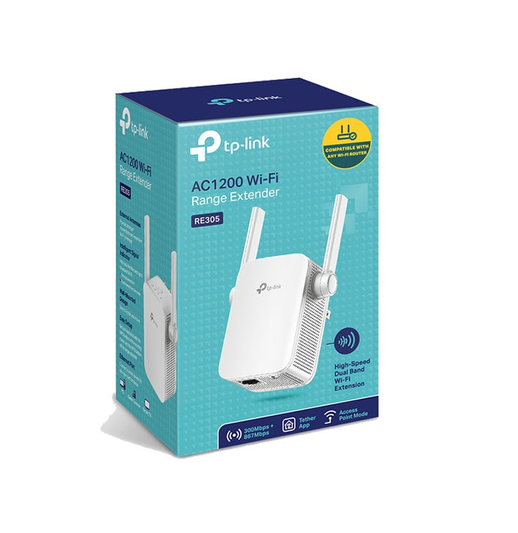 TP-Link RE305 AC1200 Wi-Fi Range Extender TP-Link RE305 AC1200 Wi-Fi Range Extender