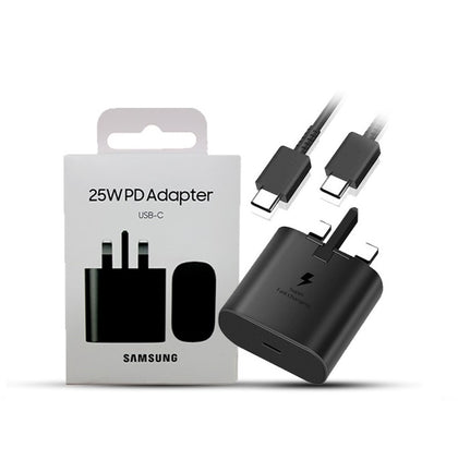 Samsung 25W USB-C Fast Charging + SAMSUNG C TO C CABLE 1M