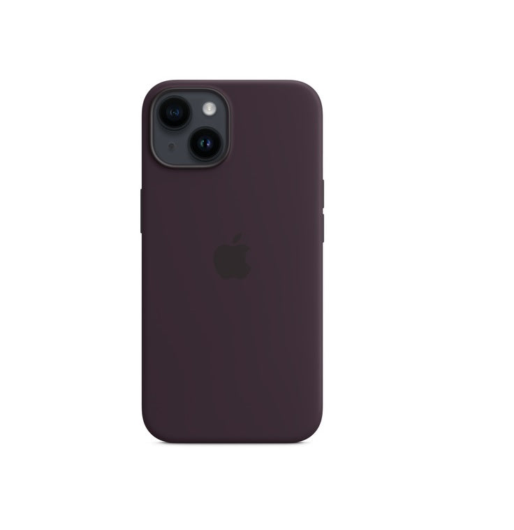 iPhone 14 Silicone Case with MagSafe - Elderberry iPhone 14 Silicone Case with MagSafe - Elderberry