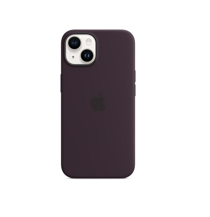 iPhone 14 Silicone Case with MagSafe - Elderberry iPhone 14 Silicone Case with MagSafe - Elderberry