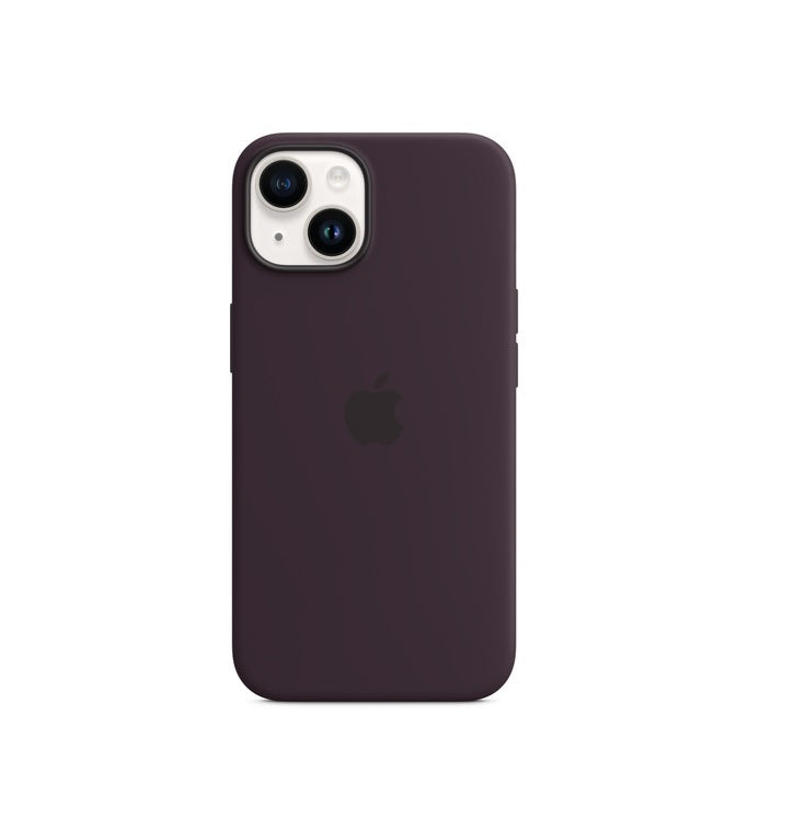 iPhone 14 Silicone Case with MagSafe - Elderberry iPhone 14 Silicone Case with MagSafe - Elderberry