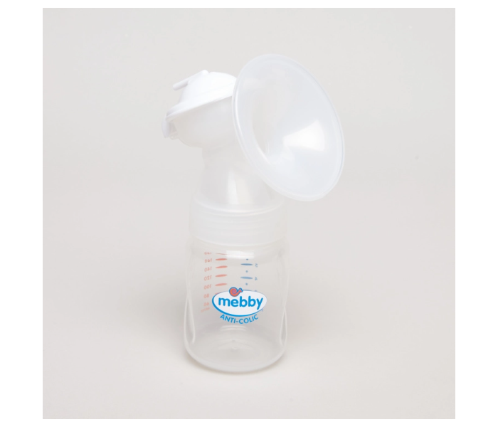 Mebby 95145 180ml Natural Plus Silicone Shield Breast Pump Kit - White Mebby 95145 180ml Natural Plus Silicone Shield Breast Pump Kit - White