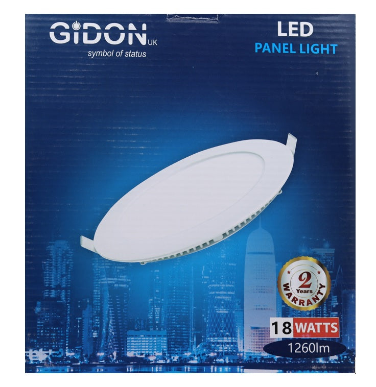 GIDON 18W 6500K LED Recessed Panel Light Day White - GDNRDPR18 GIDON 18W 6500K LED Recessed Panel Light Day White - GDNRDPR18